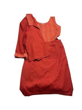 Vintage Y2K Bantry Bay 3-Piece Skirt Suit Set Red Large